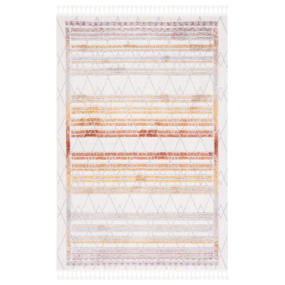 Safavieh Marrakesh Striped Southwestern 5'3" x 7'6" Grey and Multicolor Area Rug