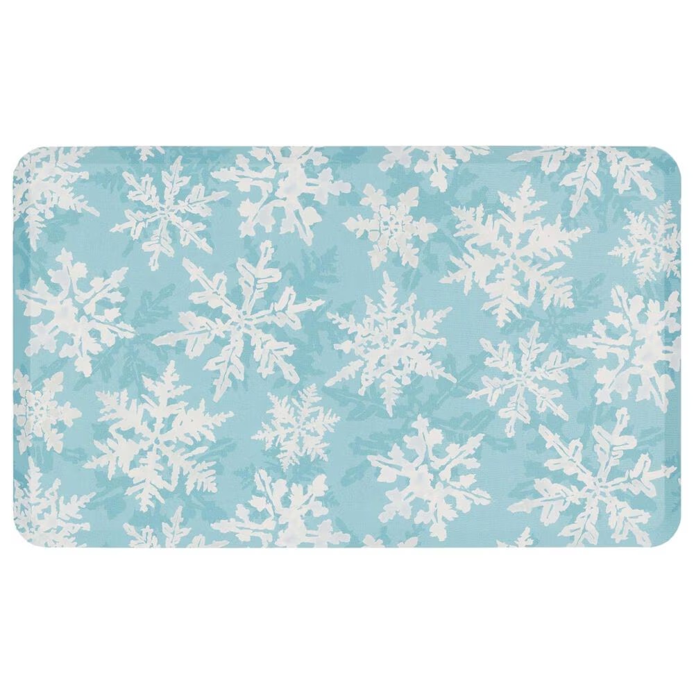 Mohawk Dri Pro Comfort 1'6" x 2'6" Holiday Flakes Teal Mat