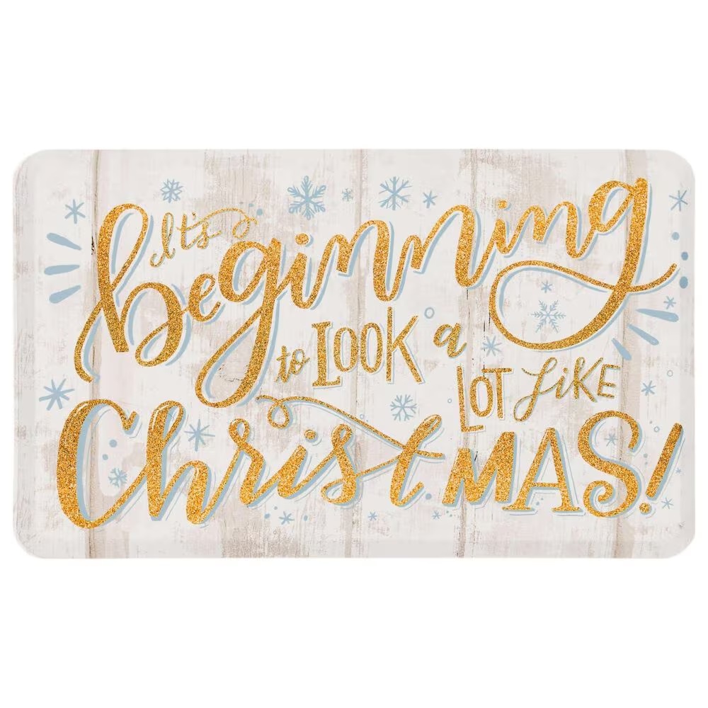 Mohawk Dri-Pro Deluxe Lettered Joy 1'6" x 2'6" Multicolor Door Mat