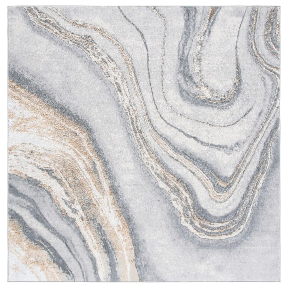 Safavieh OrchardORC637 6'7" Square Grey and Gold Area Rug