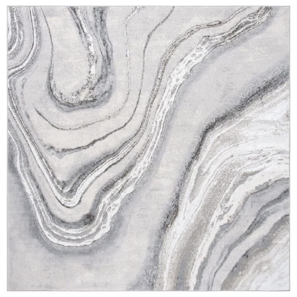Safavieh Orchard 8' Square Grey and Ivory Area Rug