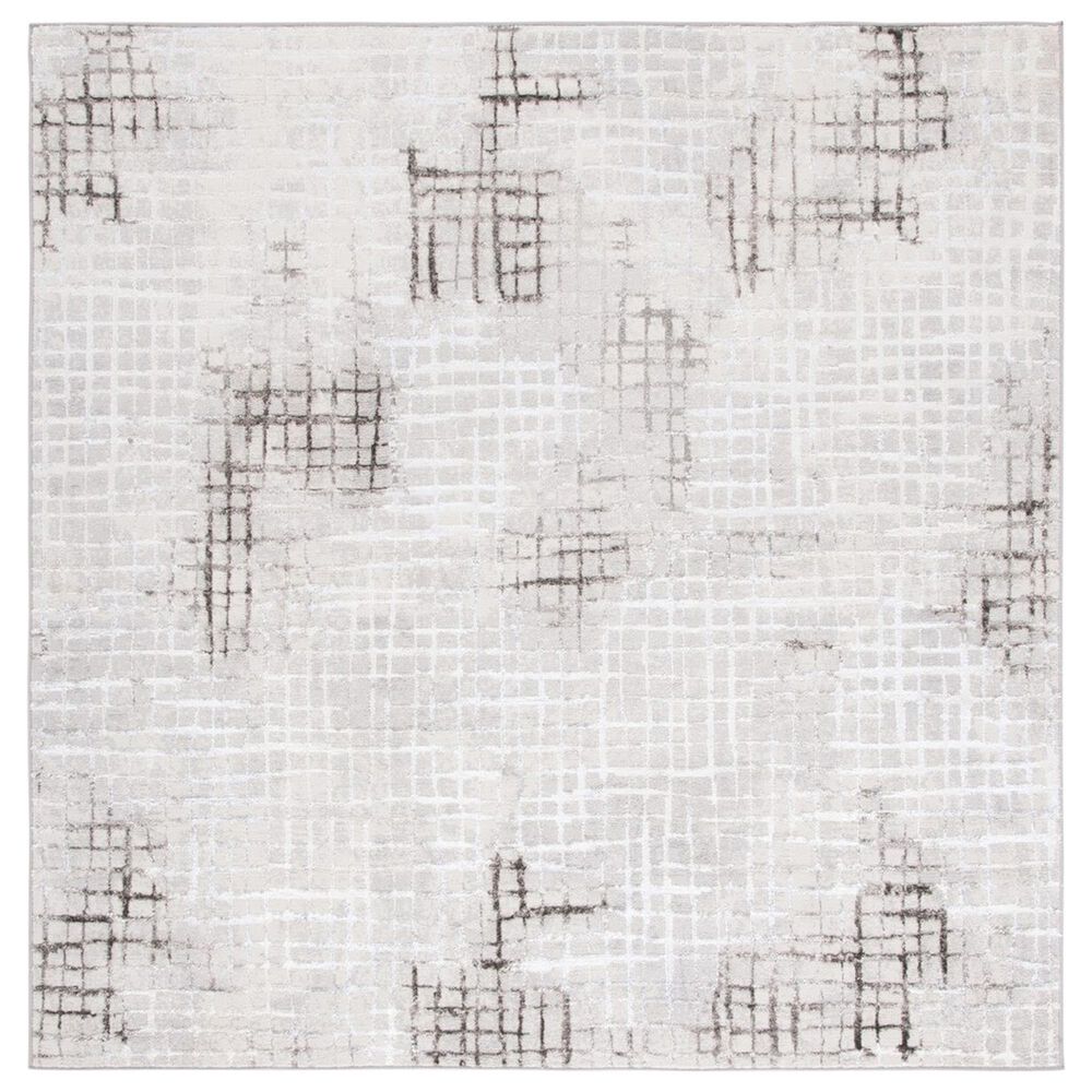Safavieh Orchard Geometric 6'7" Square Grey and Light Grey Area Rug