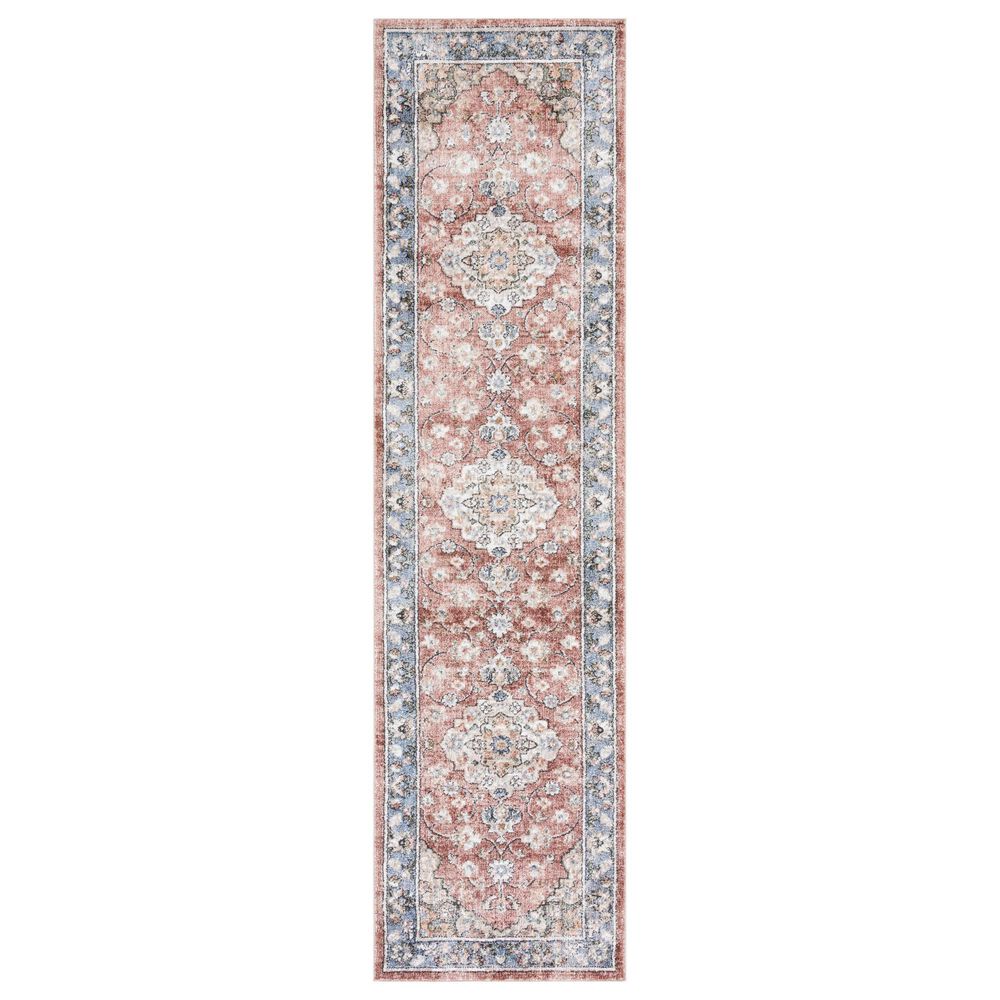 Safavieh Jasmine 2'2" x 9' Rust and Blue Runner