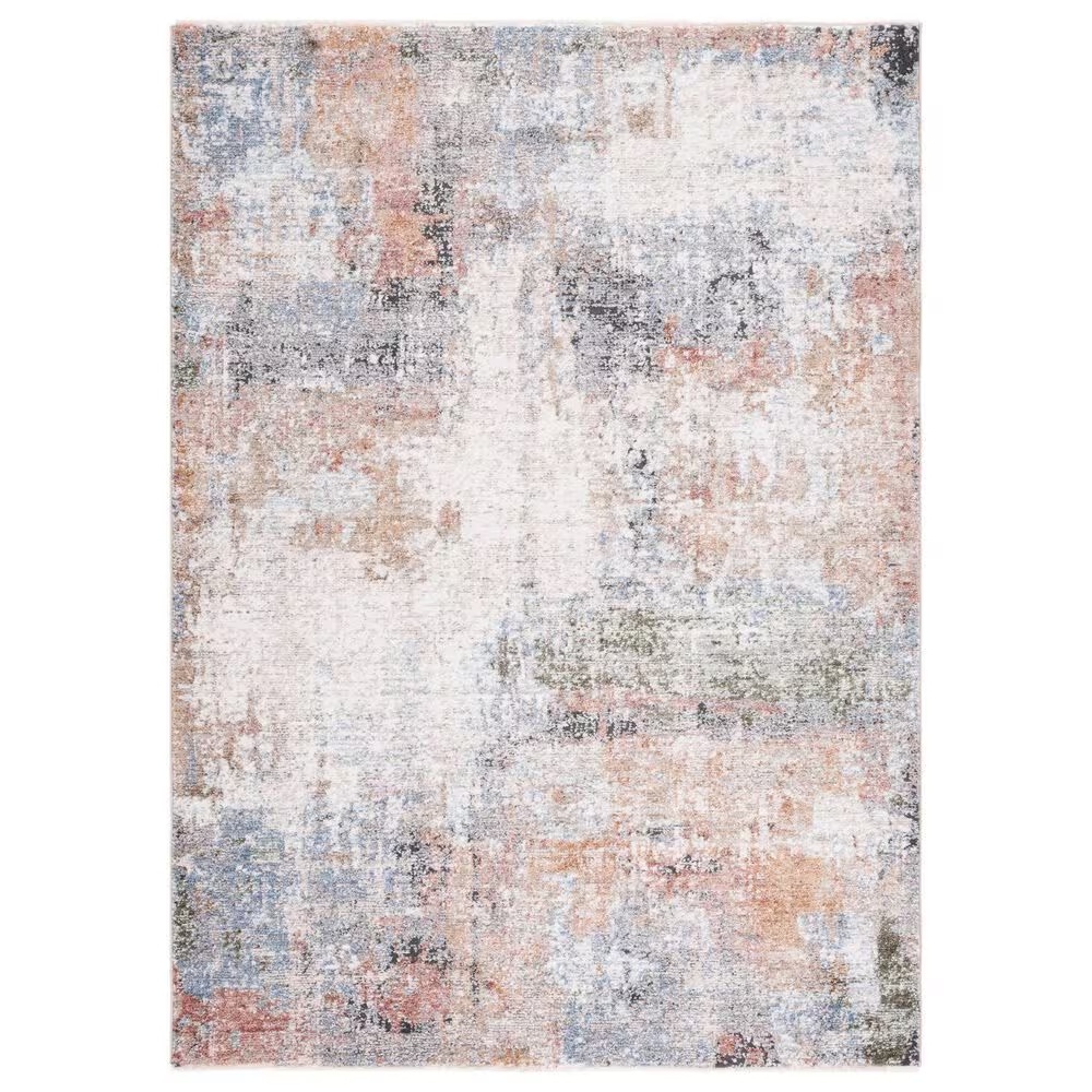 Safavieh Jasmine JSM334A 5'3" x 7'7" Ivory and Blue Area Rug