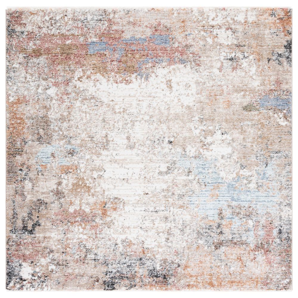 Safavieh Jasmine 5'3" Square Beige and Light Blue Area Rug