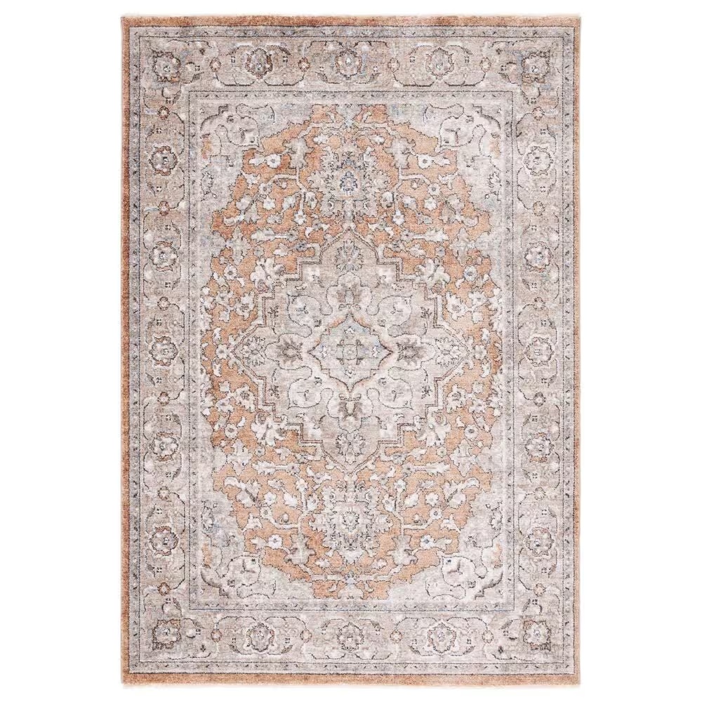 Safavieh Jasmine 5'3" x 7'7" Orange and Grey Area Rug