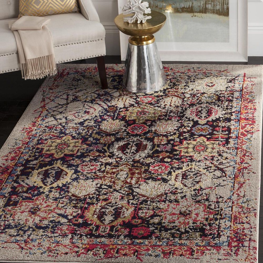 Safavieh Monaco MNC206G-3 3' x 5' Grey/Multi Area Rug