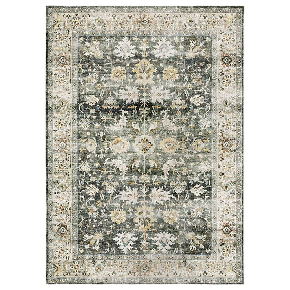 Oriental Weavers Charleston Floral 5' x 7' Charcoal Area Rug