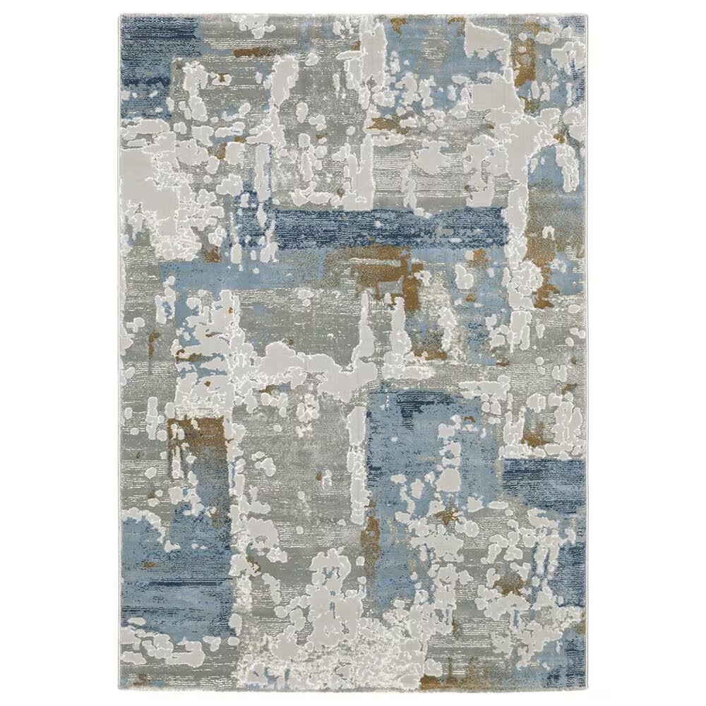 Oriental Weavers Easton Abstract Chaos 5'3" x 7'6" Grey Area Rug