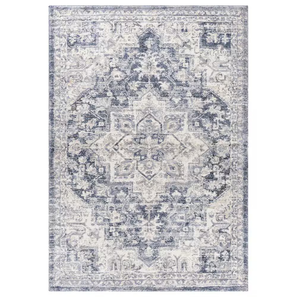 Surya Tuscany Traditional 9' x 12'1" Blue, Beige and Gray Area Rug