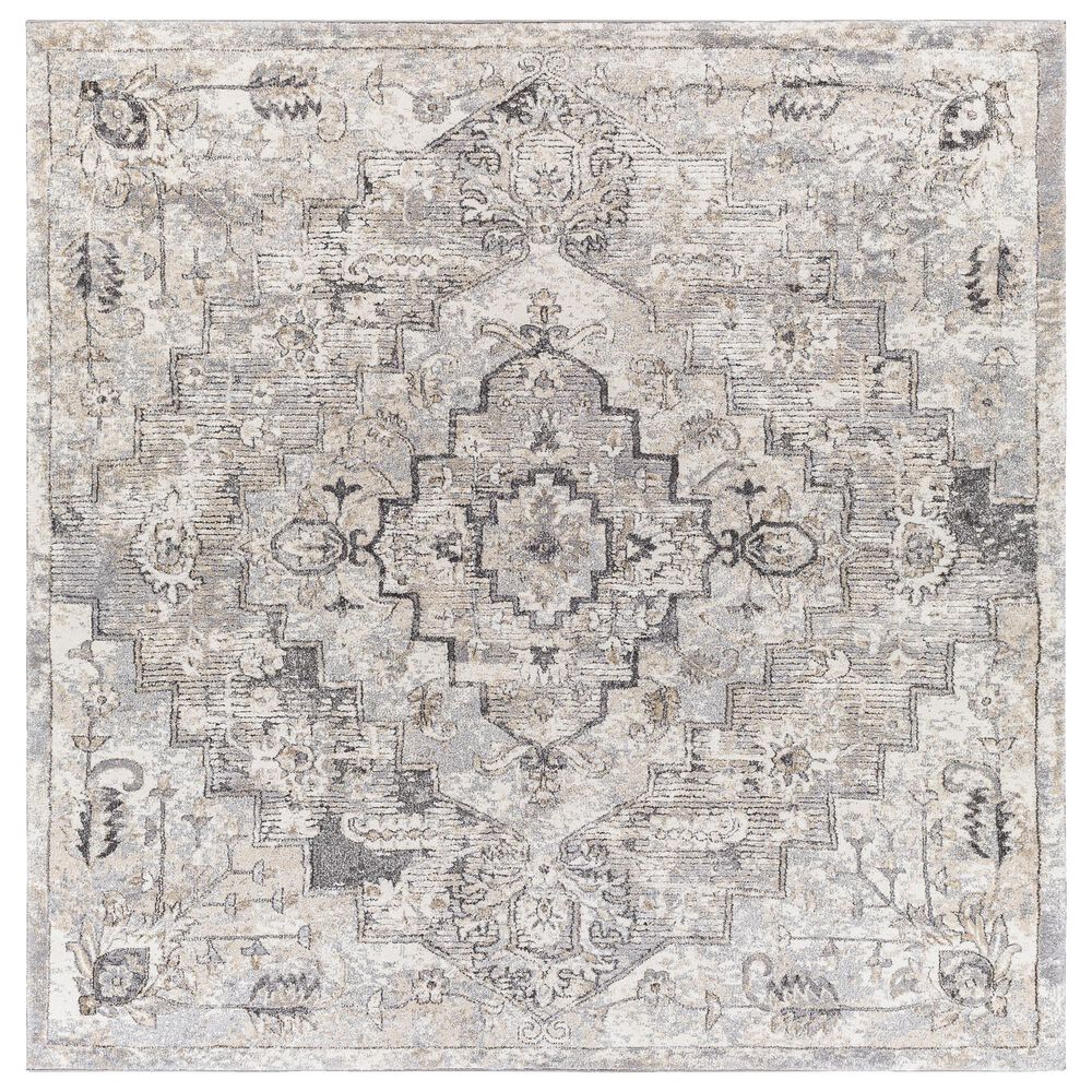 Surya Tuscany 7'10" Square Camel and Gray Area Rug
