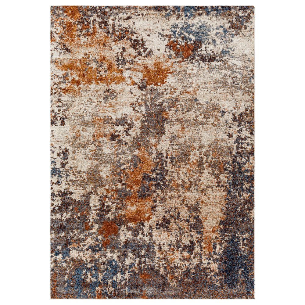 Surya Tuscany TUS-2328 Cream, Gray, Light Beige, Dusty Coral, Brown and Blue 12' x 15' Area Rug