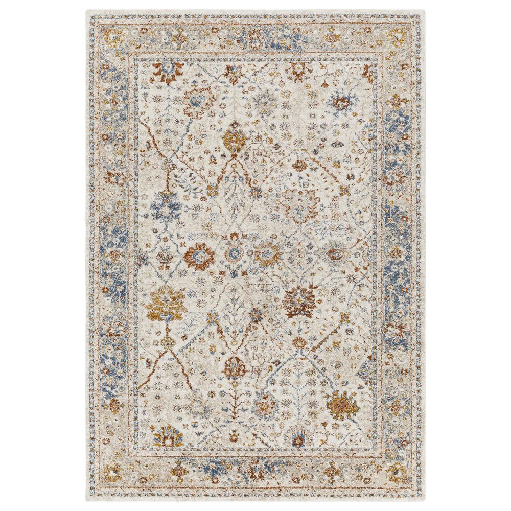 Surya Tuscany 2' x 3' Beige, Blue and Rust Area Rug