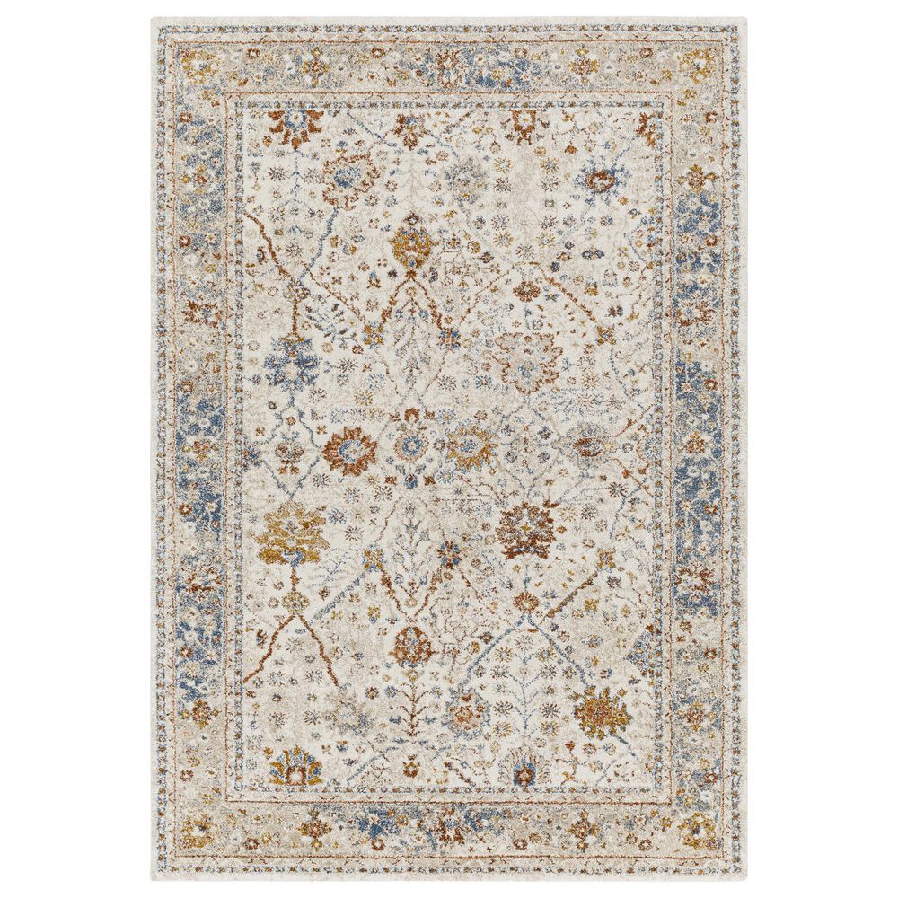 Surya Tuscany 7'10" x 10'3" Beige, Blue and Rust Area Rug