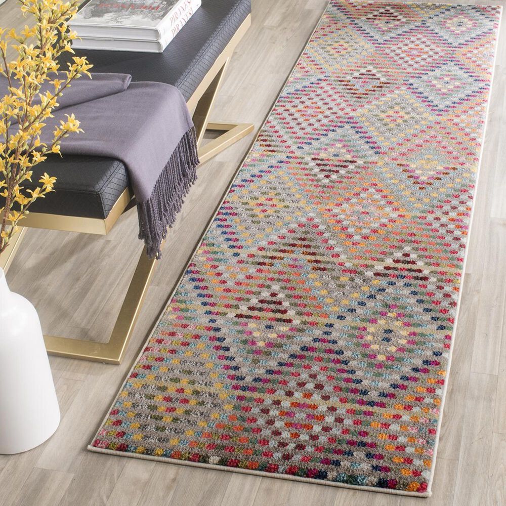 Safavieh Monaco MNC204F-212 2'2" x 12' Multi/Beige Runner