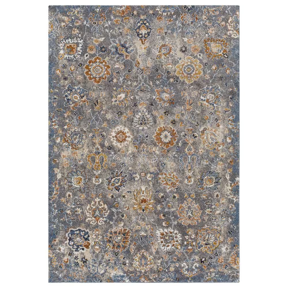 Surya Tuscany 5'3" x 7'3" Dark Blue and Brown Area Rug