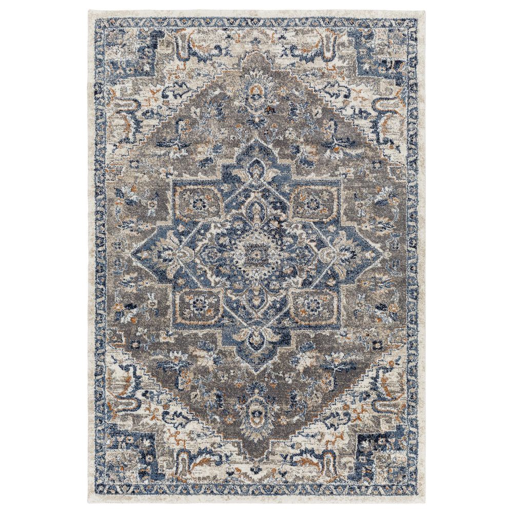 Surya Tuscany 8'10" x 12'1" Denim, Brown and Gray Area Rug