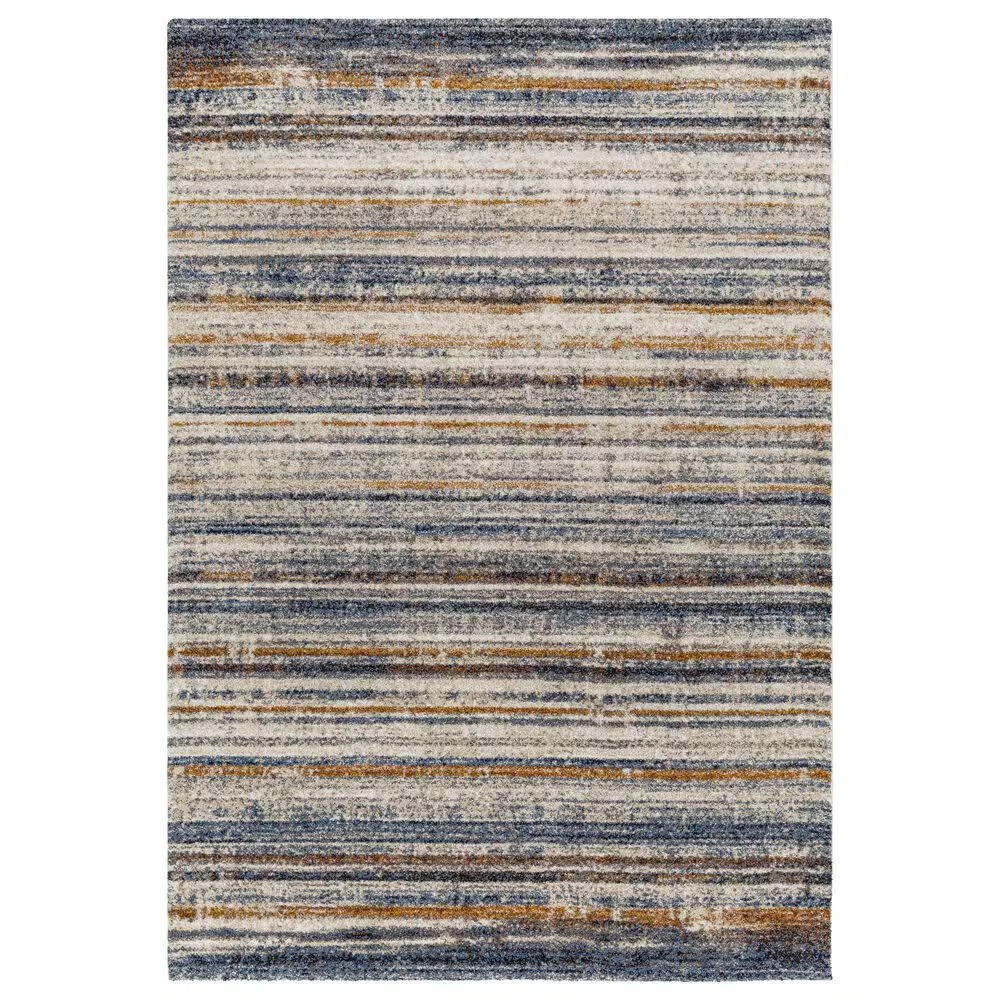 Surya Tuscany 5'3" x 7'3" Blue, Mustard and Cream Area Rug