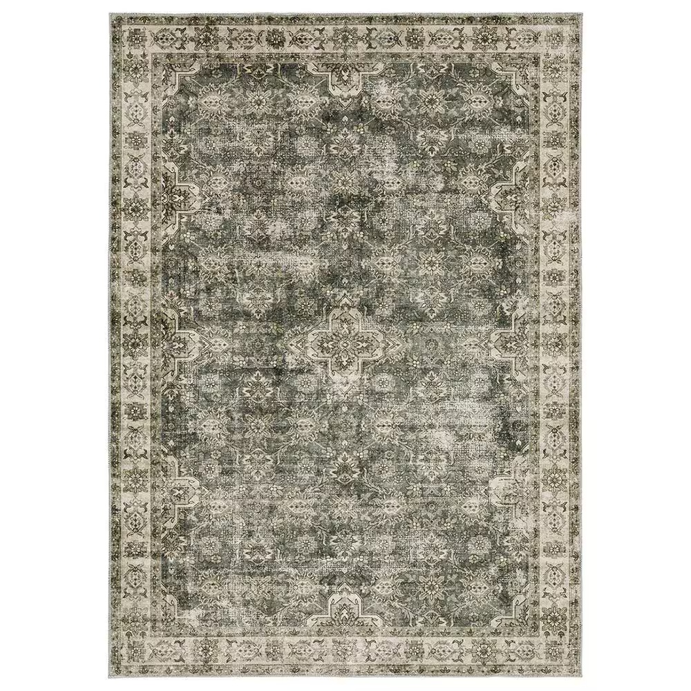 Oriental Weavers Malibu 2' x 3' Blue and Beige Area Rug