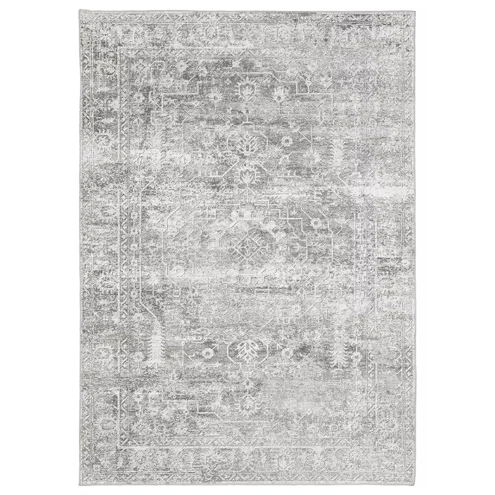 Oriental Weavers Malibu 3'6" x 5'6" Grey and Ivory Area Rug
