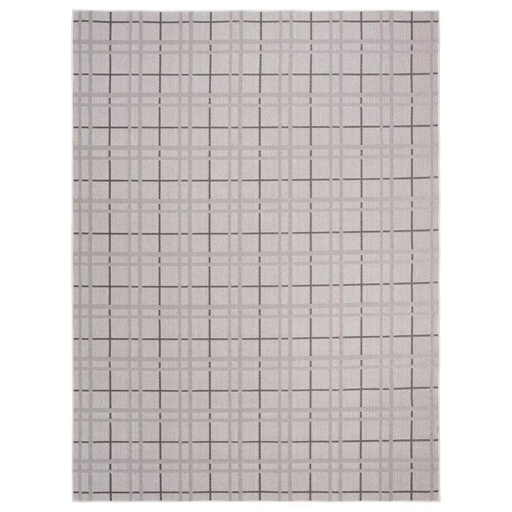 Safavieh Bermuda BMU803B 8' x 10' Ivory and Grey Indoor/Outdoor Area Performance Rug