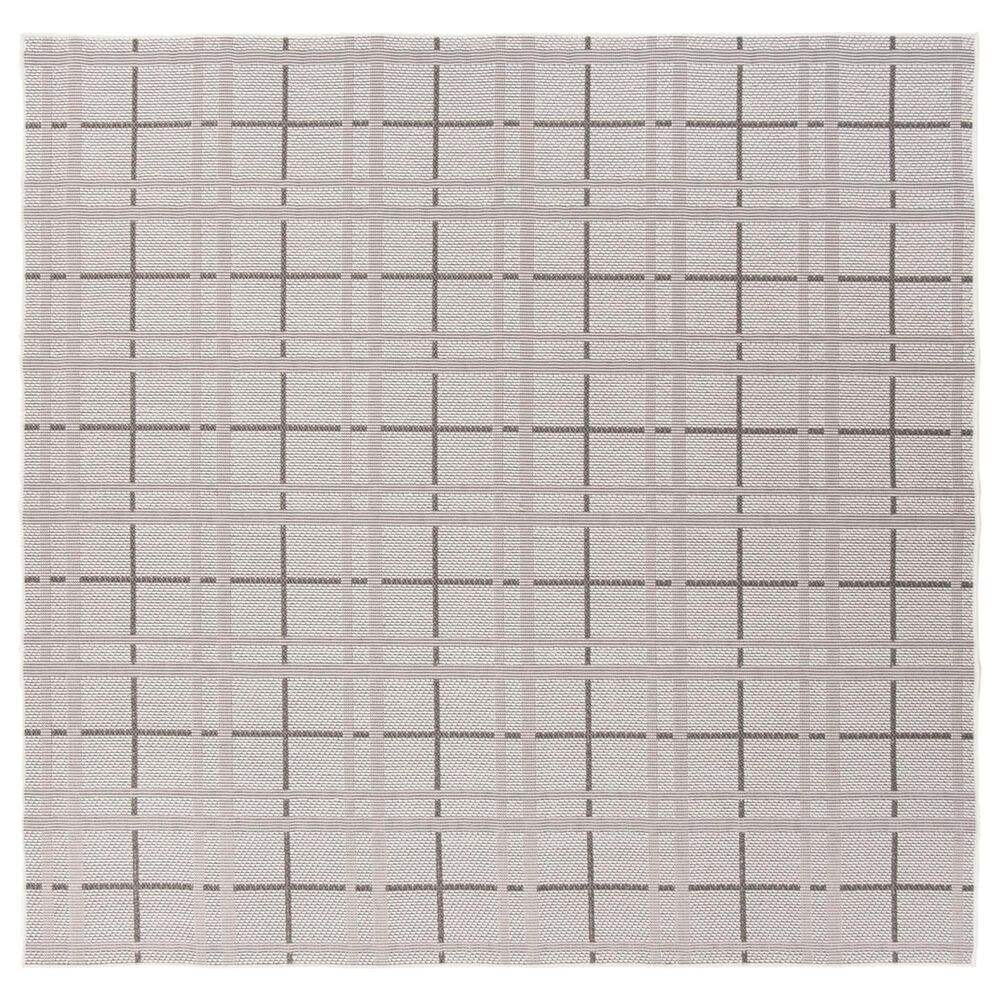 Safavieh Bermuda BMU803B 8' Square Ivory and Grey Indoor/Outdoor Area Performance Rug