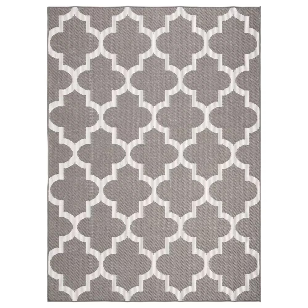 Safavieh Bermuda BMU804F 5'3" x 7'6" Grey and Ivory Indoor/Outdoor Area Performance Rug