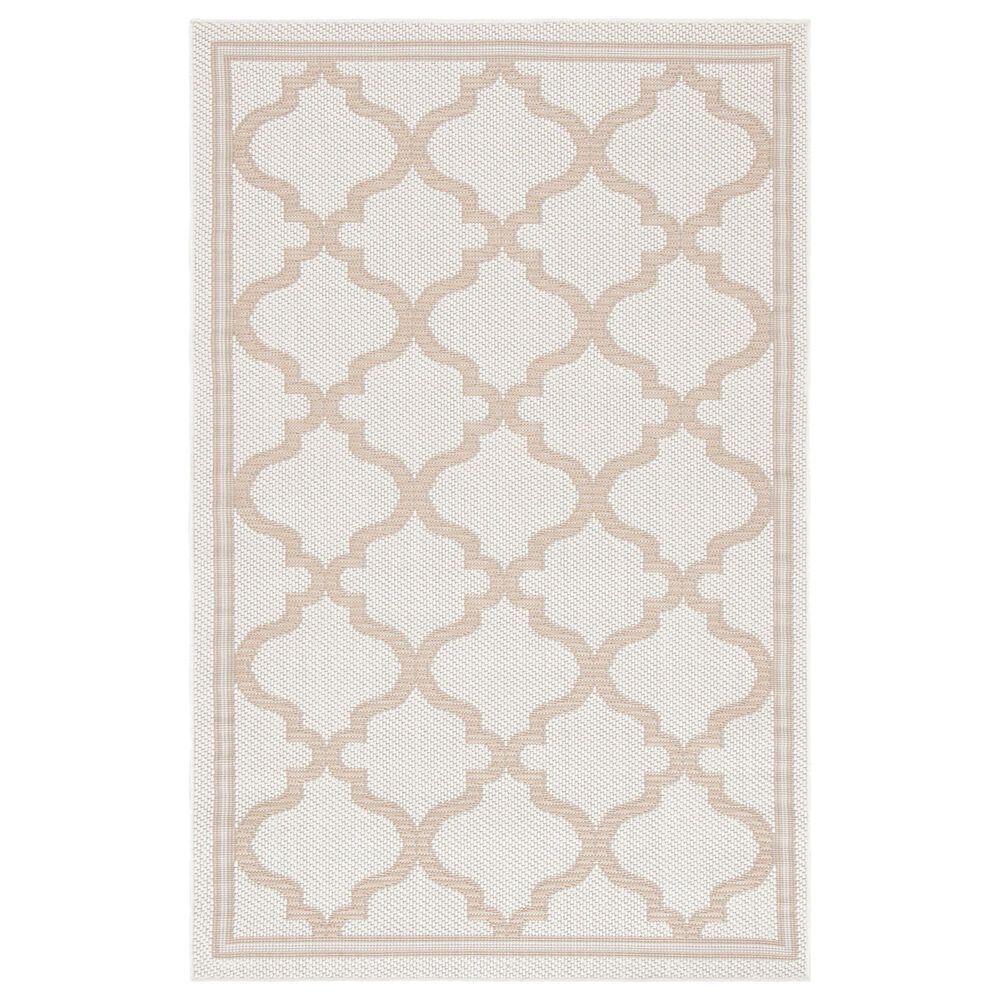 Safavieh Bermuda Geometric 3' x 5' Ivory and Beige Indoor/Outdoor Area Performance Rug