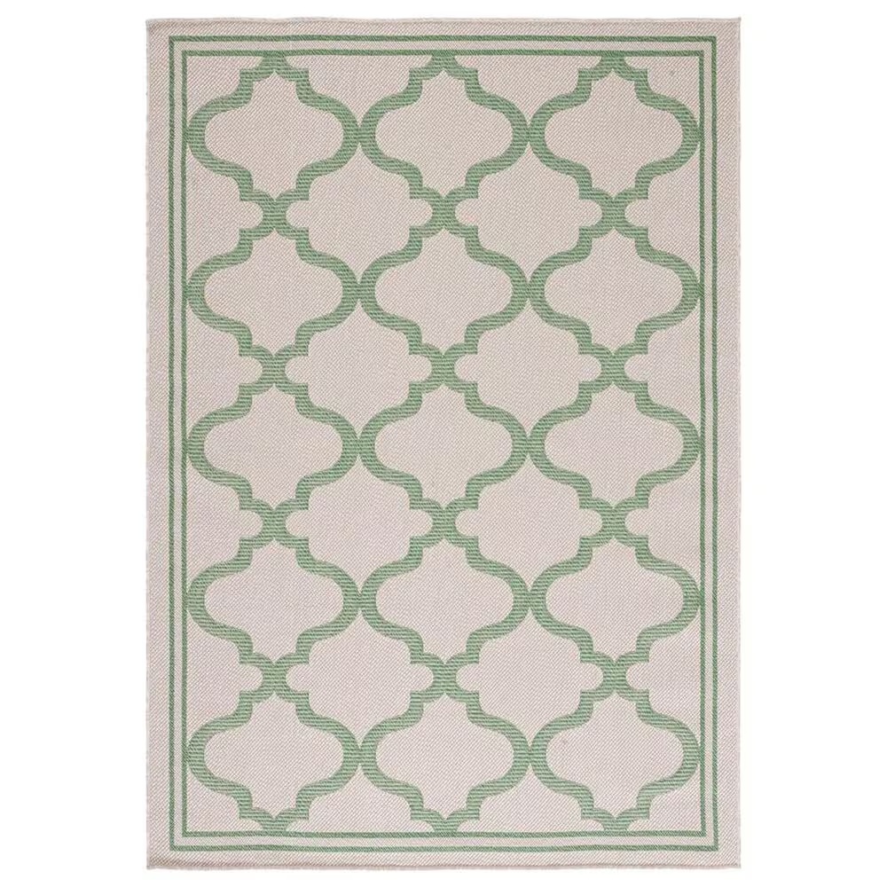 Safavieh Bermuda 9' x 12' Beige and Green Indoor/Outdoor Area Performance Rug