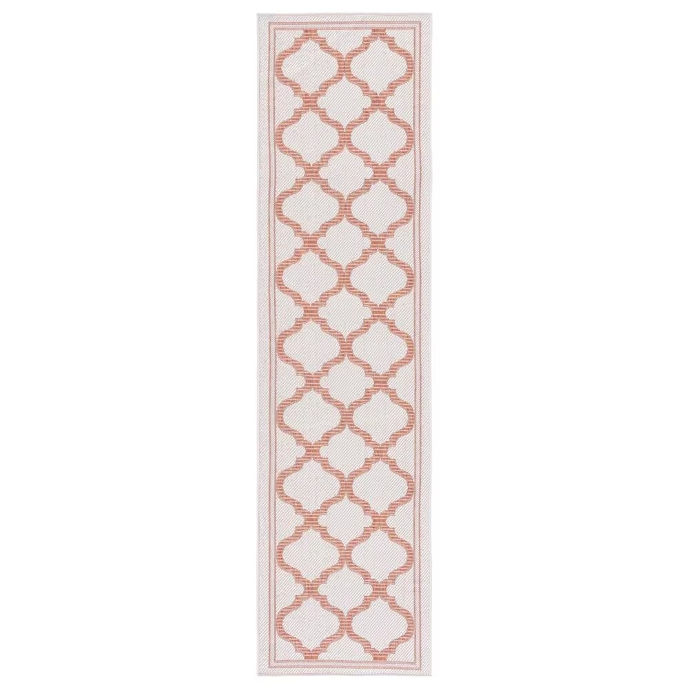 Safavieh Bermuda 2' x 8' Ivory and Rust Indoor/Outdoor Area Performance Rug