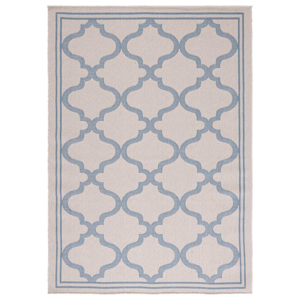 Safavieh Bermuda Contemporary 8' x 10' Ivory and Blue Indoor/Outdoor Area Performance Rug