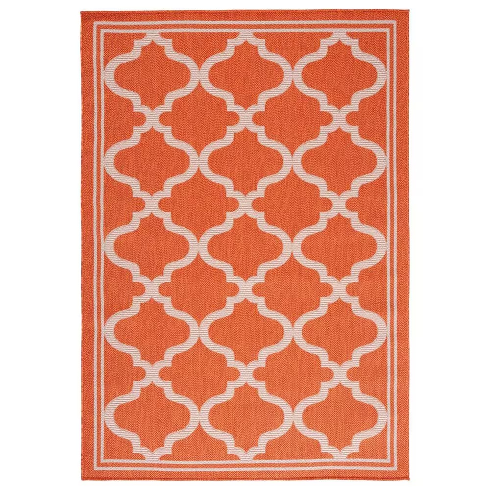 Safavieh Bermuda 5'3" x 7'6" Rust and Ivory Indoor/Outdoor Area Performance Rug
