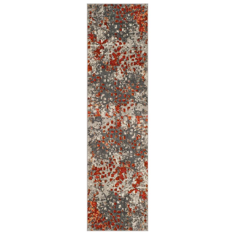 Safavieh Monaco MNC225H-210 2'2" x 10' Grey/Orange Runner