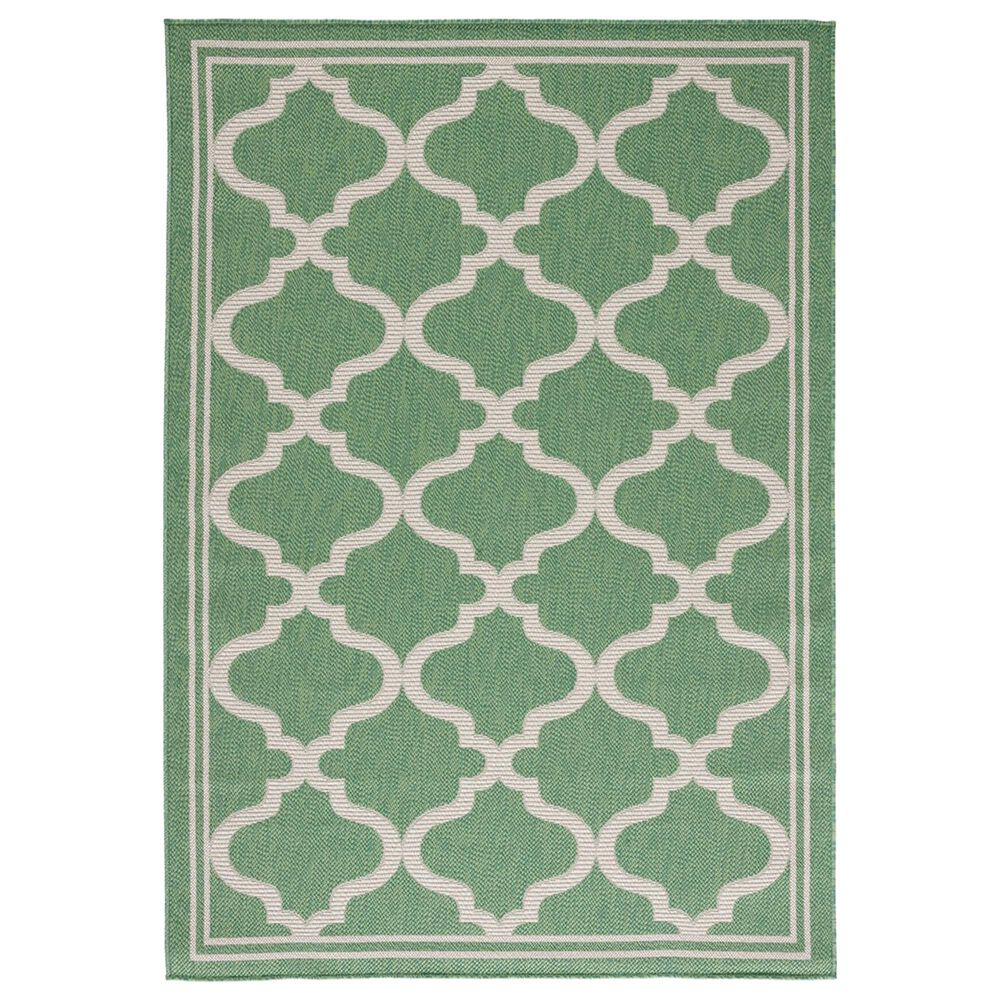 Safavieh Bermuda 4' x 6' Green and Beige Indoor/Outdoor Area Performance Rug