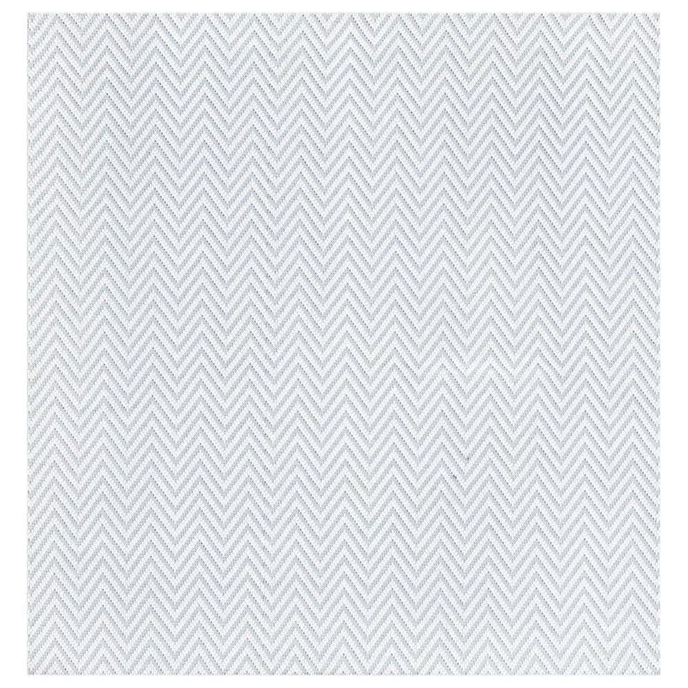 Safavieh Bermuda Chevron 6'7" Square Light Blue and Cream Indoor/Outdoor Area Performance Rug