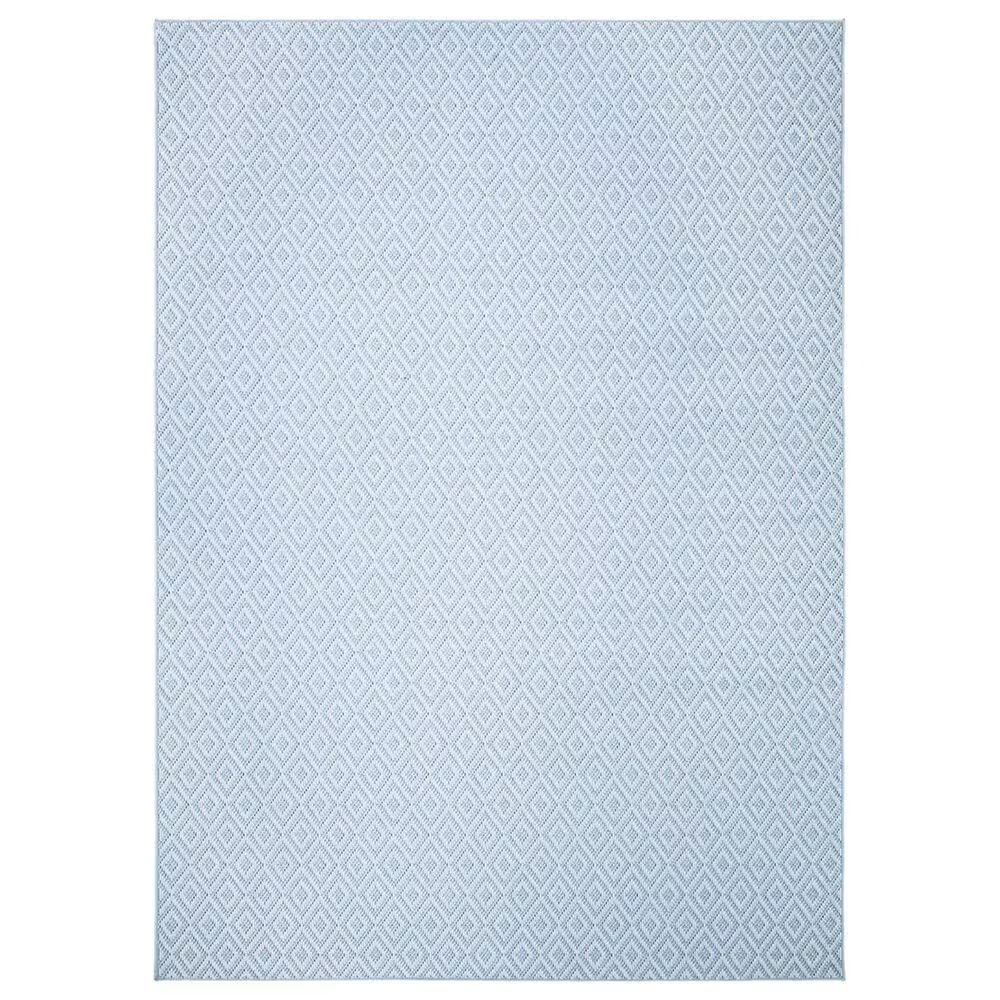 Safavieh Bermuda Geometric 9' x 12' Light Blue and Cream Indoor/Outdoor Area Performance Rug