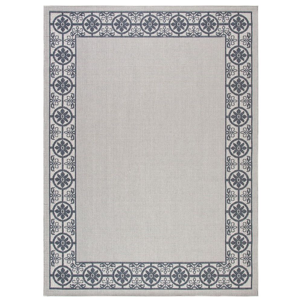 Safavieh Bermuda Floral 9' x 12' Ivory and Charcoal Indoor/Outdoor Area Performance Rug