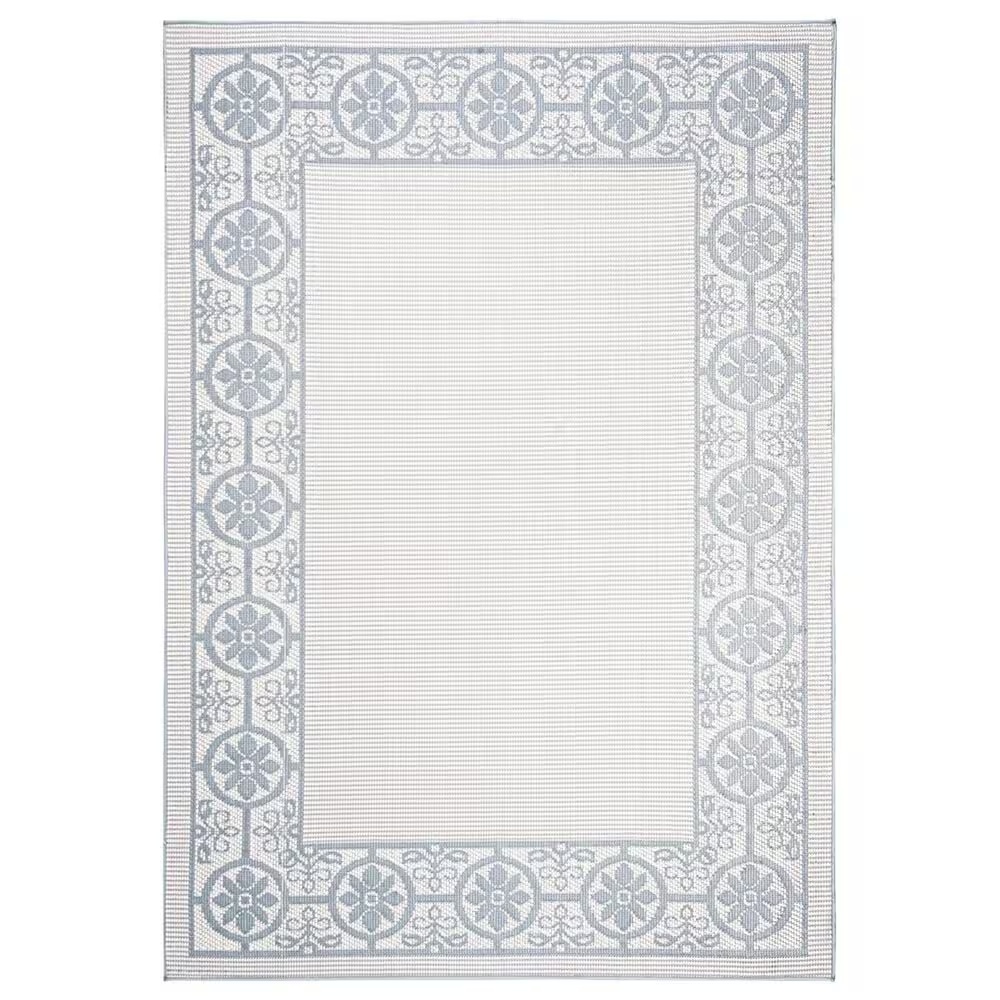 Safavieh Bermuda Floral 5'3" x 7'6" Ivory and Light Blue Indoor/Outdoor Area Performance Rug