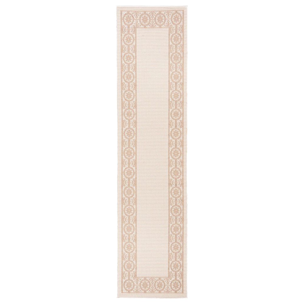 Safavieh Bermuda Floral 2' x 8' Ivory and Beige Indoor/Outdoor Area Performance Rug