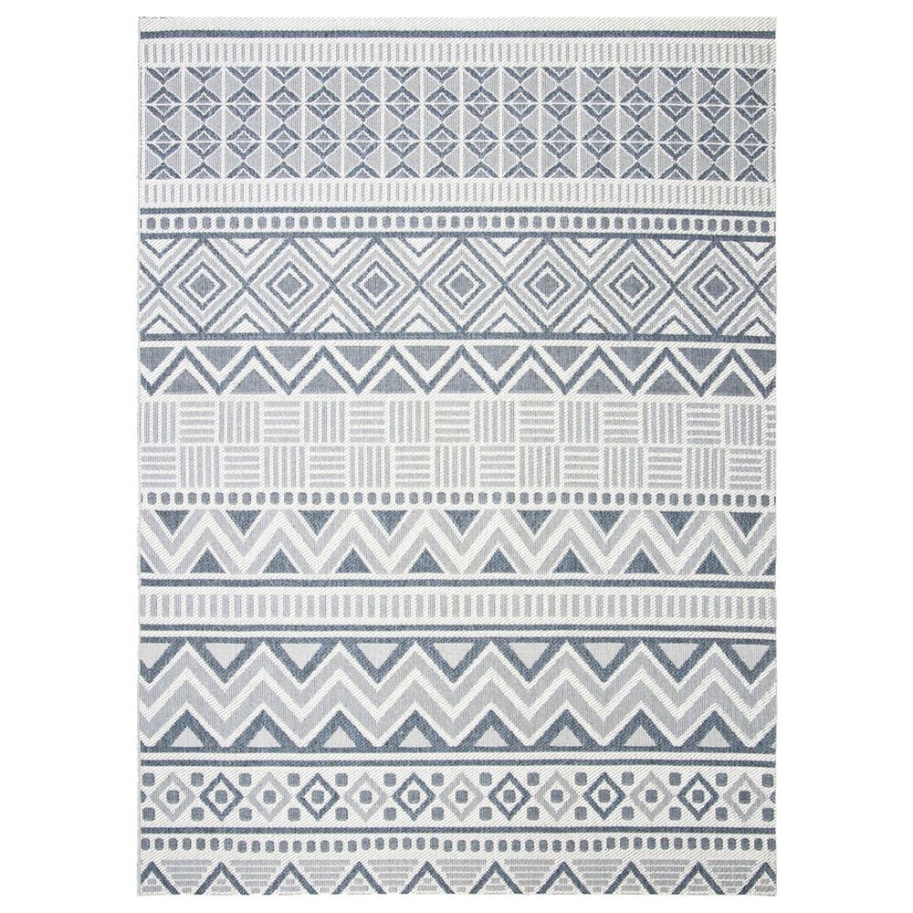 Safavieh Bermuda 8' x 10' Cream and Navy Indoor/Outdoor Area Performance Rug