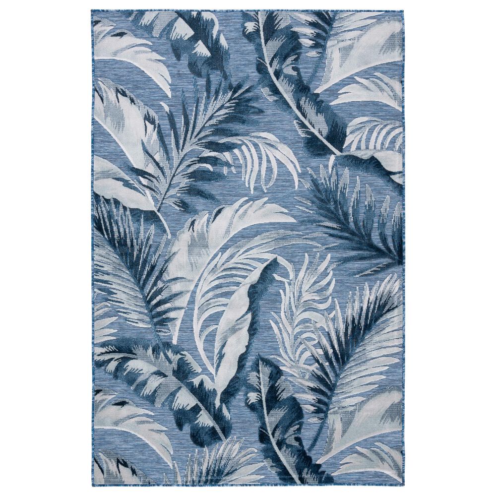 Safavieh Cabana CBN452H 4' x 6' Blue and Grey Indoor/Outdoor Area Performance Rug