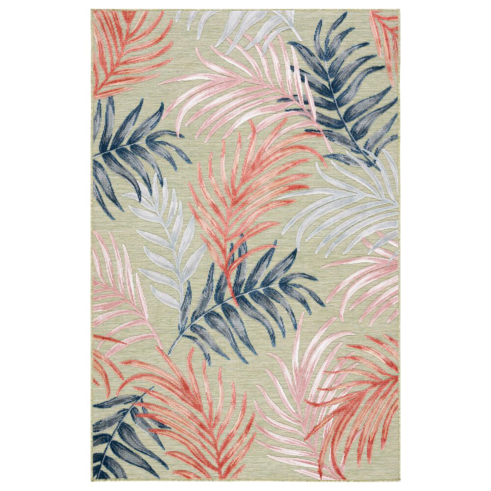 Safavieh Cabana CBN458F 6'6" x 9'6" Grey and Rust Indoor/Outdoor Area Performance Rug