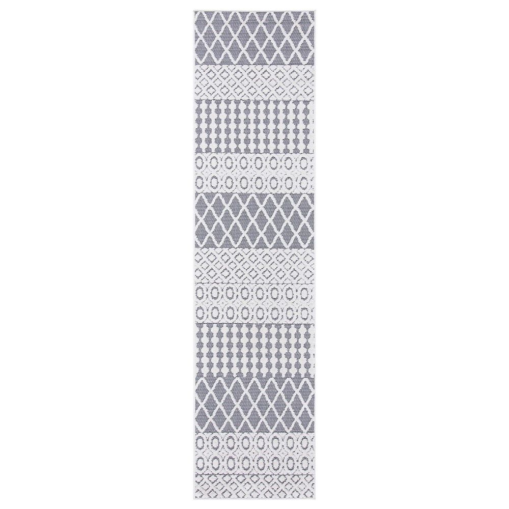 Safavieh Cabana CBN652A 2'2" x 8' Ivory and Grey Area Performance Rug