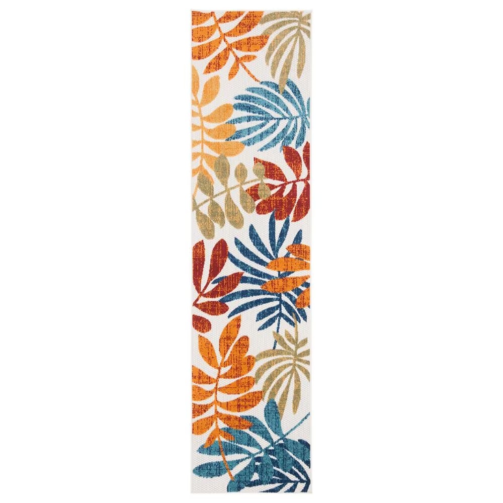 Safavieh Cabana CBN814A 2' x 12' Creme and Red Indoor/Outdoor Performance Runner