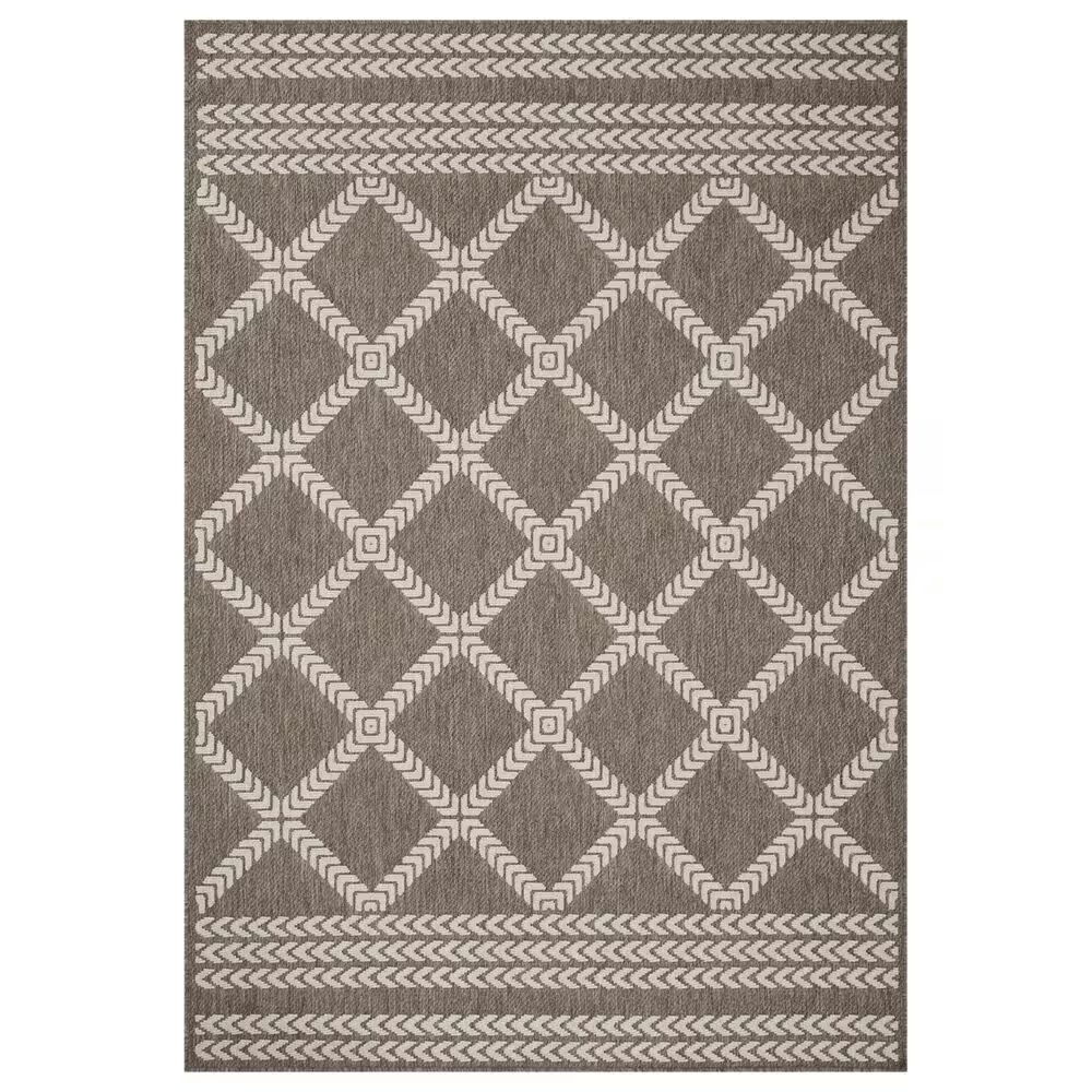 Loloi II Rainier RAI-05 2'3" x 7'7" Natural and Ivory Indoor/Outdoor Area Performance Rug