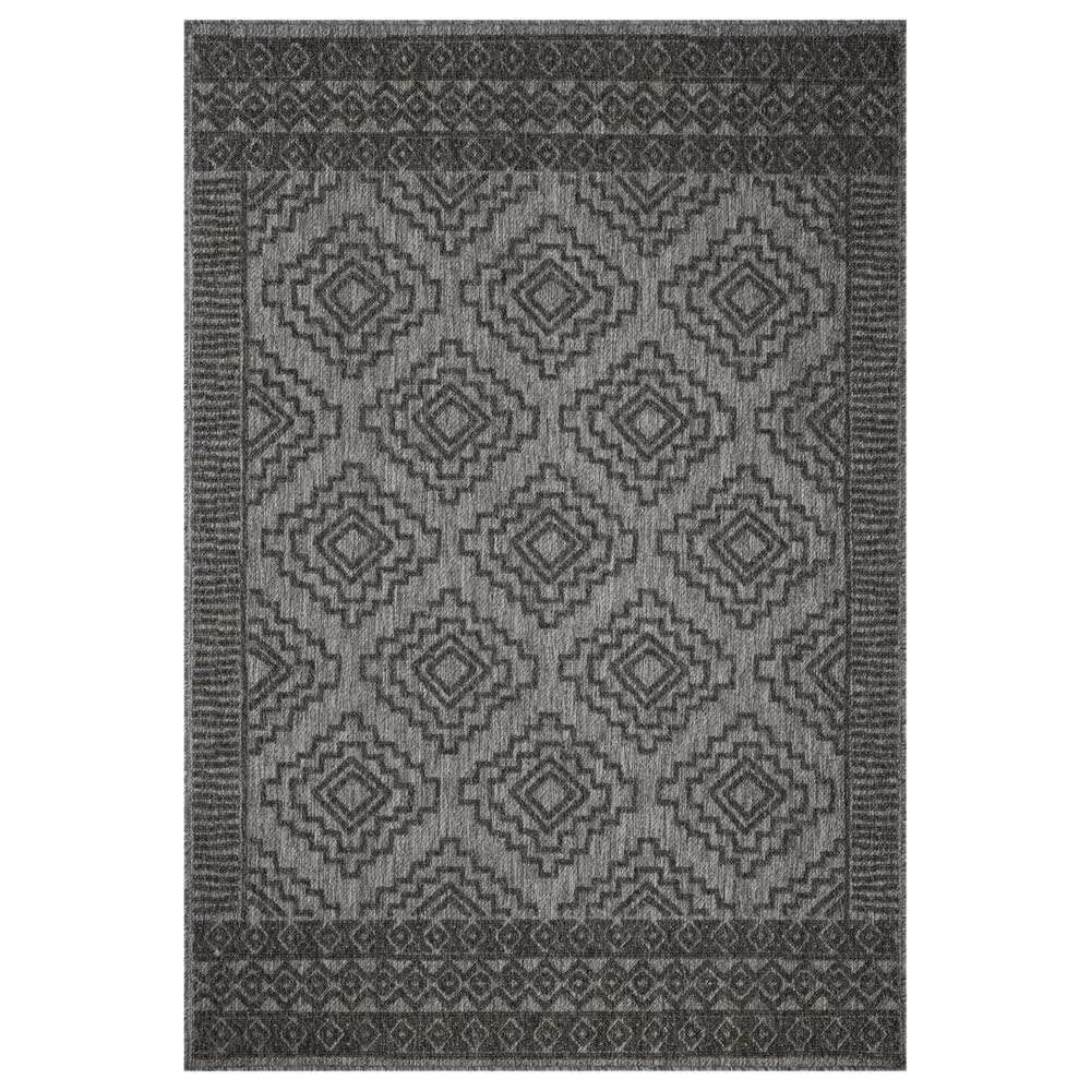 Loloi II Rainier 2'2" x 3'9" Grey and Charcoal Indoor/Outdoor Area Performance Rug