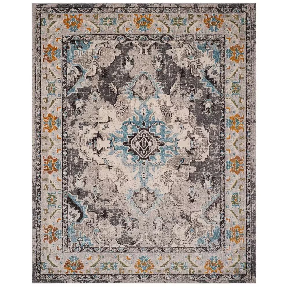 Safavieh Monaco MNC243G-1218 12' x 18' Grey/Light Blue Area Rug