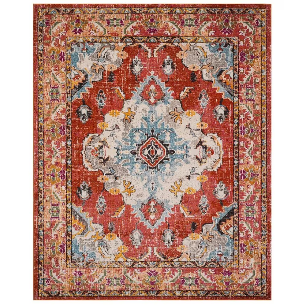 Safavieh Monaco MNC243H-1218 12' x 18' Orange/Light Blue Area Rug