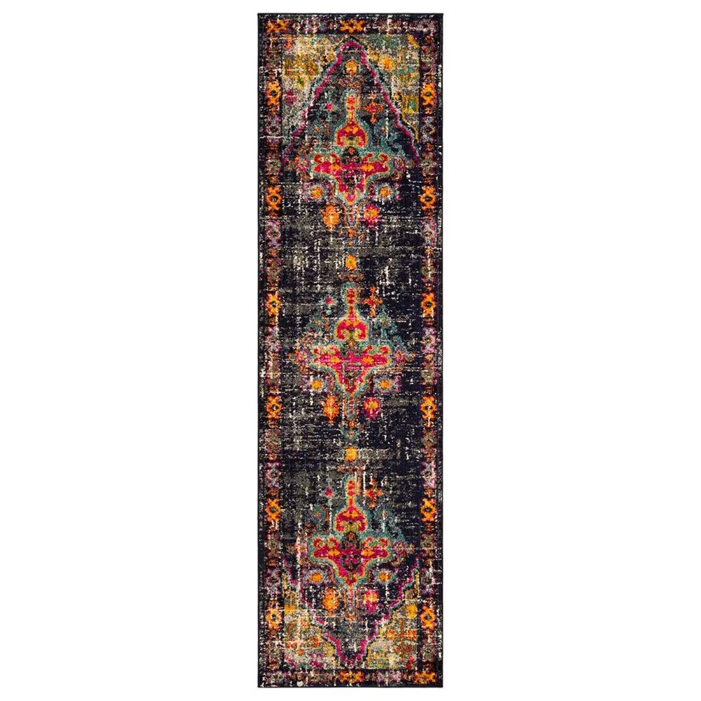 Safavieh Monaco MNC247R-28 2'2" x 8' Grey/Fuchsia Runner