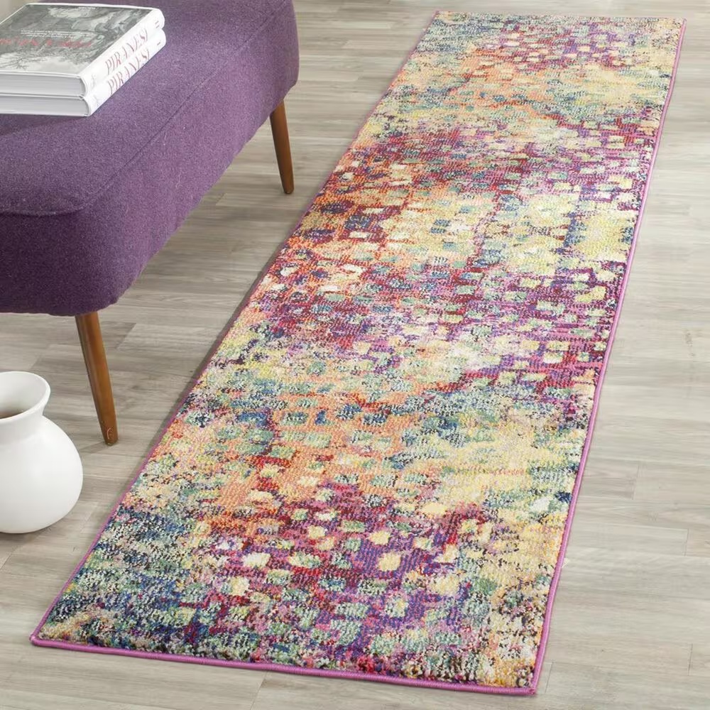 Safavieh Monaco MNC225D-212 2'2" x 12' Pink/Multi Runner